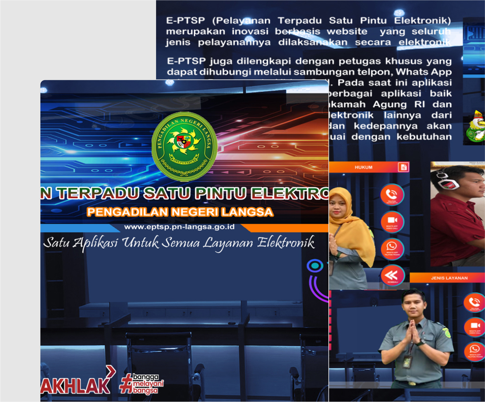 Sistem Elektronik Pelayanan Terpadu Satu Pintu Pengadilan Negeri Langsa