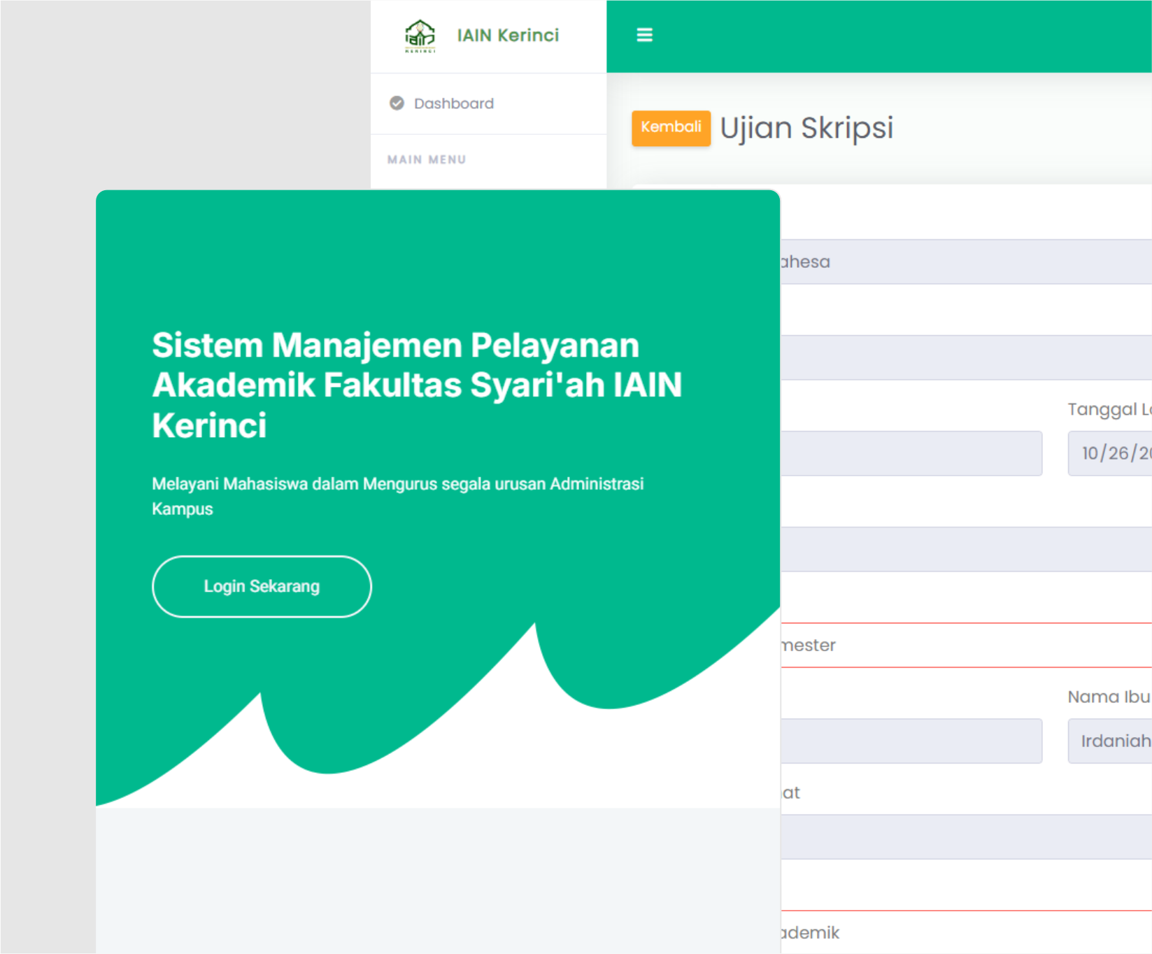 Sistem Manajemen Pelayanan Mahasiswa IAIN Kerinci - Teamkito Labs