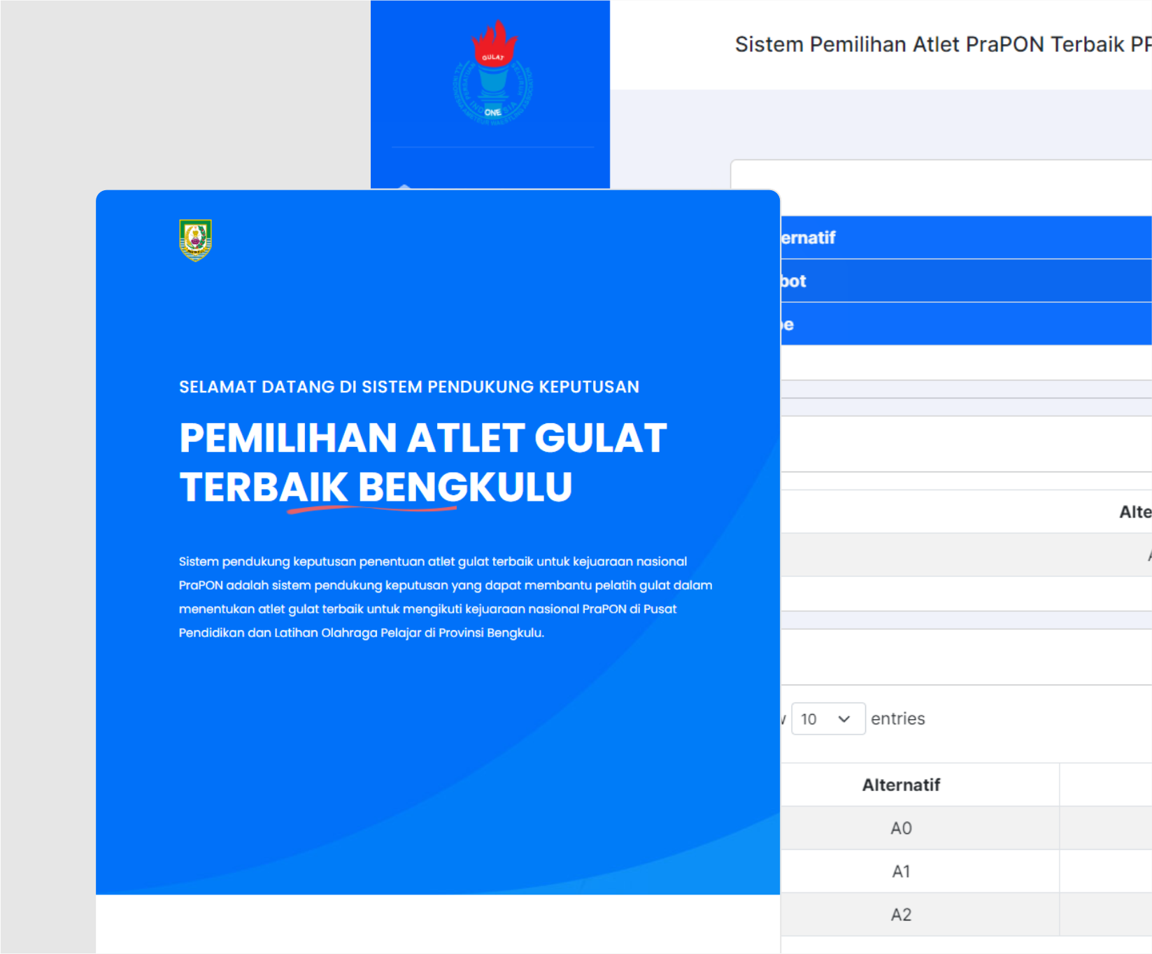 Sistem Pendukung Keputusan Atlet Gulat - Teamkito Labs